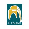 Tirage Éléphant bleu