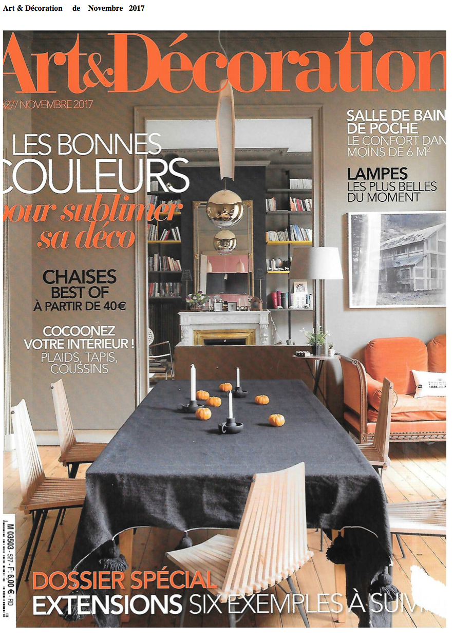 Le magazine Art et Décoration parle de Noe paper